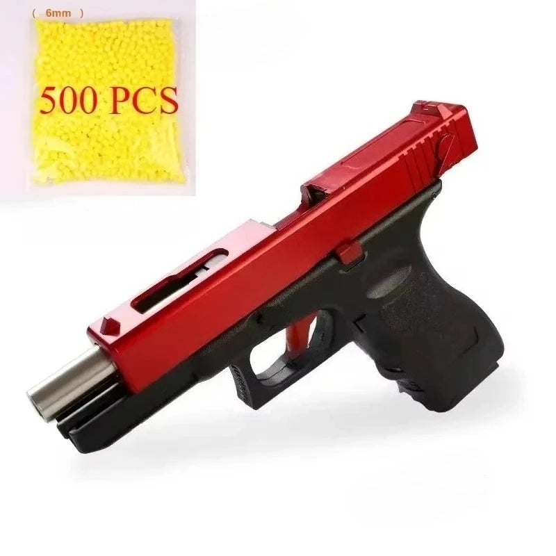 G17 Alloy Toy Gun Realistic Look Detachable Design with Free Aiming Device Exquisite Collection Great Birthday Gift for Boys