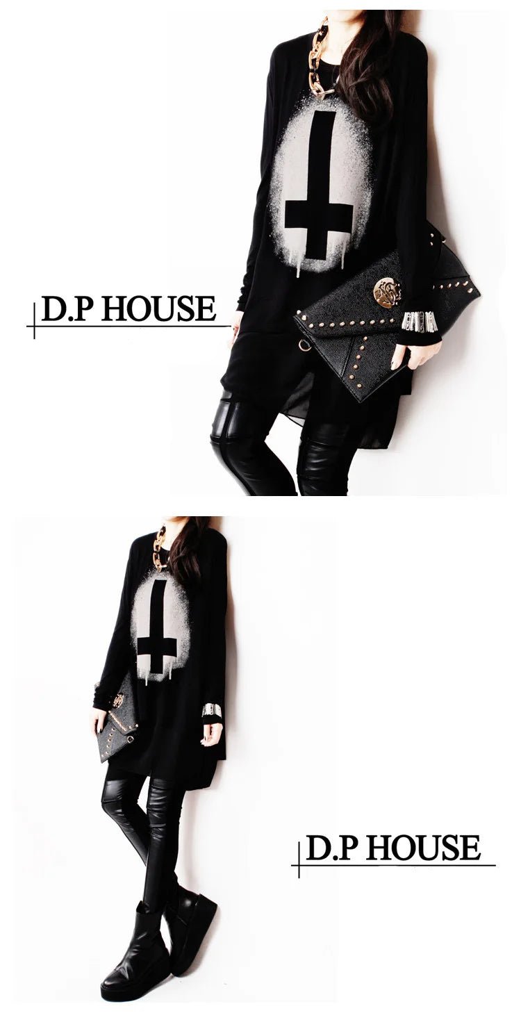 New Spring Autumn and Summer Long Sleeve Fashion Chiffon Plus Size XXXL Loose Irregular Women's Clothings  Female Blouses