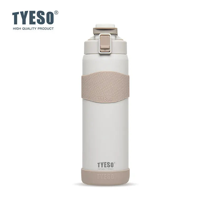 TYESO Vacuum Flasks Insulated Water Bottle 24H Cold 12H Hot Stainless Steel Leakproof Sports Bottle for Gym Travel Drinkware