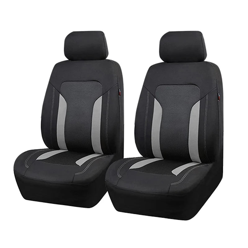 AUTOKING Universal Gray Mesh Seat Covers For Car With 3 Zipper Rear Seat Split Airbag Compatible Fit For Most Car SUV Truck VAN