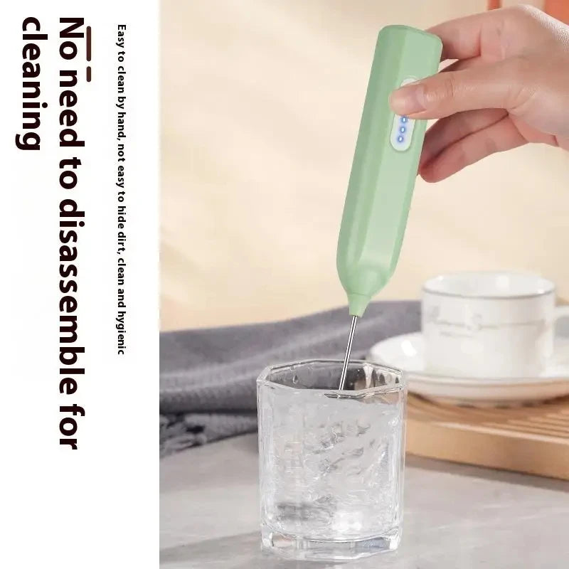 Electric Milk Frother Coffee Frother Set AA Size Kitchen Egg Beater Cream Frother Mixer for Coffee Lovers And Bakers