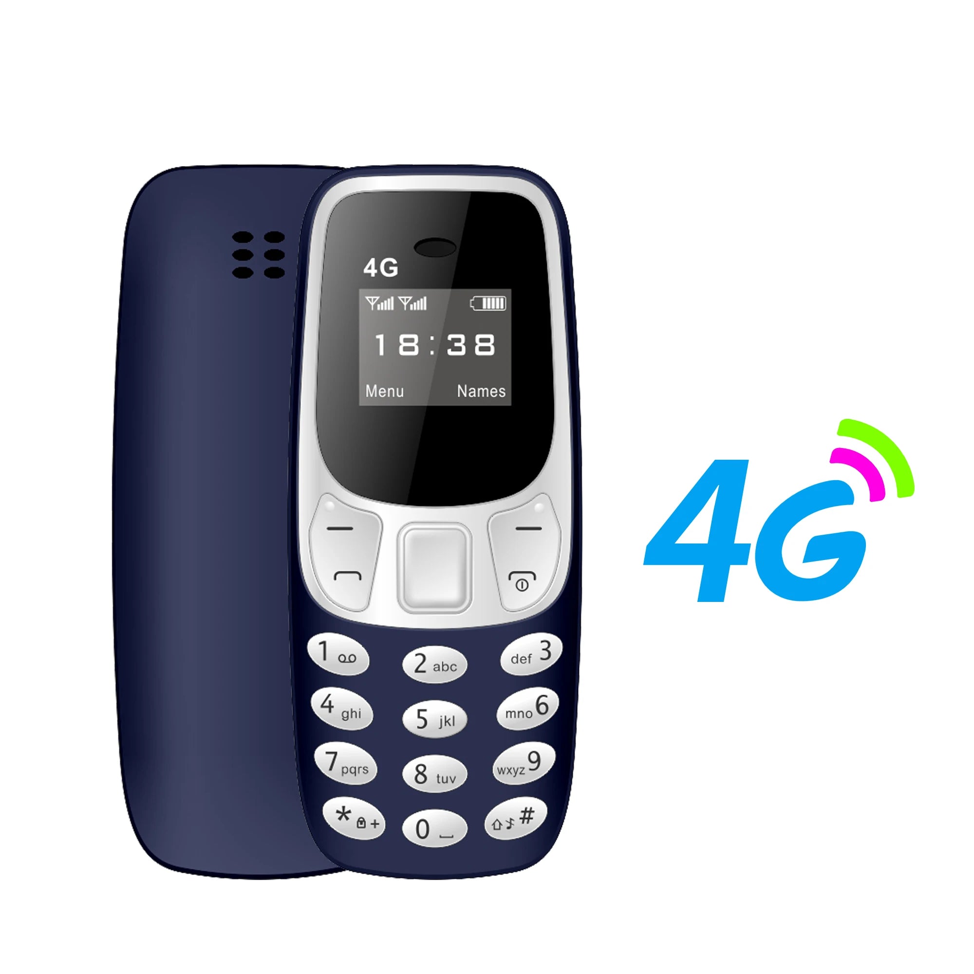 SERVO BM10 LTE 4G Mini Mobile Phone Dual SIM Standby Call Recording Speed Dial Blacklist Alarm Clock Small Feature Backup Phones