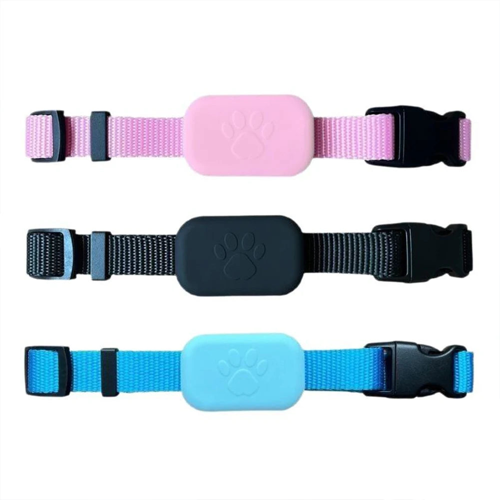 Waterproof Pet GPS Tracker - Dog & Cat Locator, with Adjustable Collar Anti Lost Dogs Real-time Tracking Device for iOS/Android