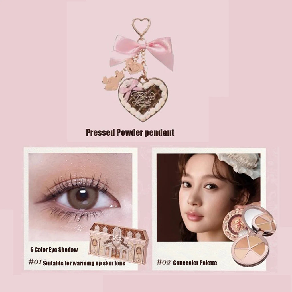 Flower Know Sweetie Bear Makeup Set Shimmer Matte Blush Lipstick Kit