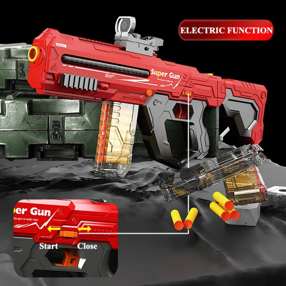 Soft Bullet Gun Toy Gun Auto-Manual Sport Game Outdoor Shooting Games Education Toy for Kids Boys Adult