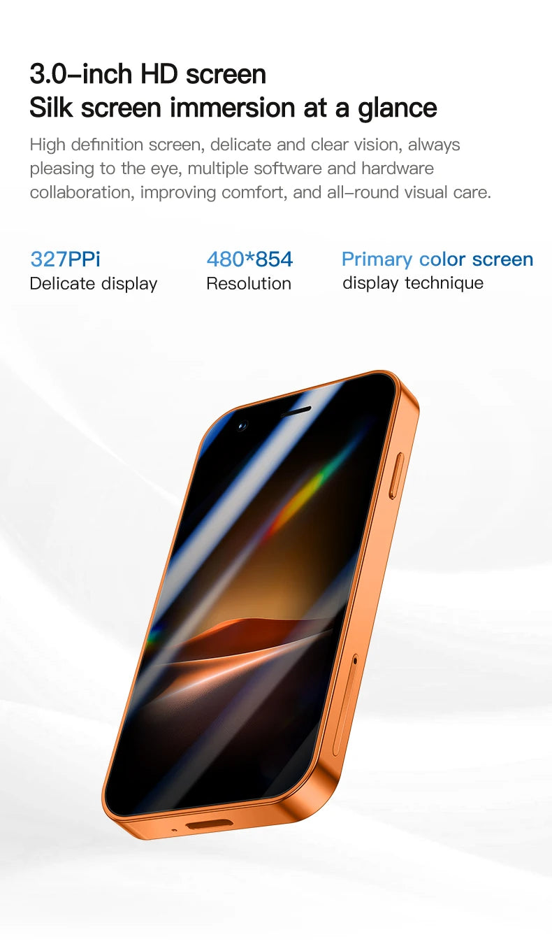 ONEMYTH A17 Mini 3.0 'Android Smartphone 2GB+16GB 3G Unlocked Phone Google Play Store Dual SIM Card Pocket Backup Small Phone