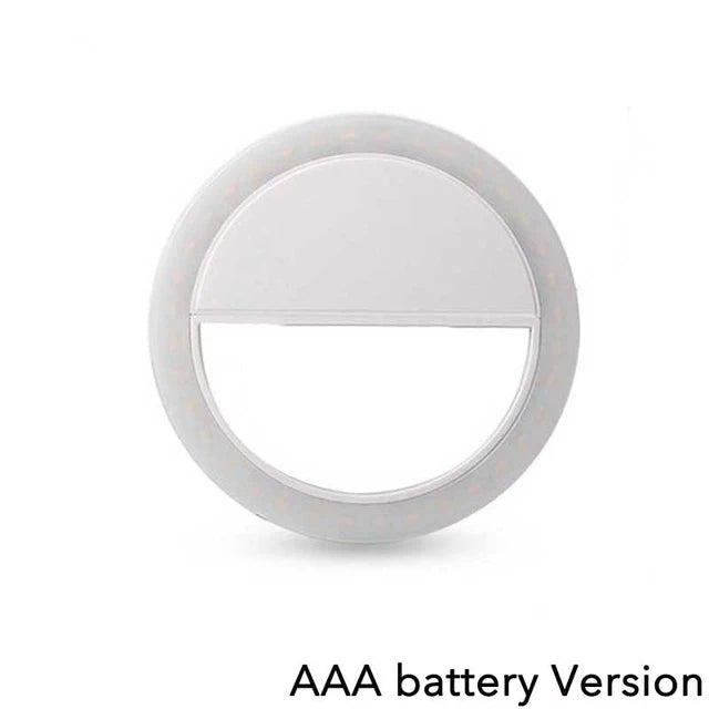 LED Selfie Ring Light Universal Selfie Light Portable Mobile Phone 36 Leds Fill Lamp For IPhone Samsung Laptops Live Video Lamp