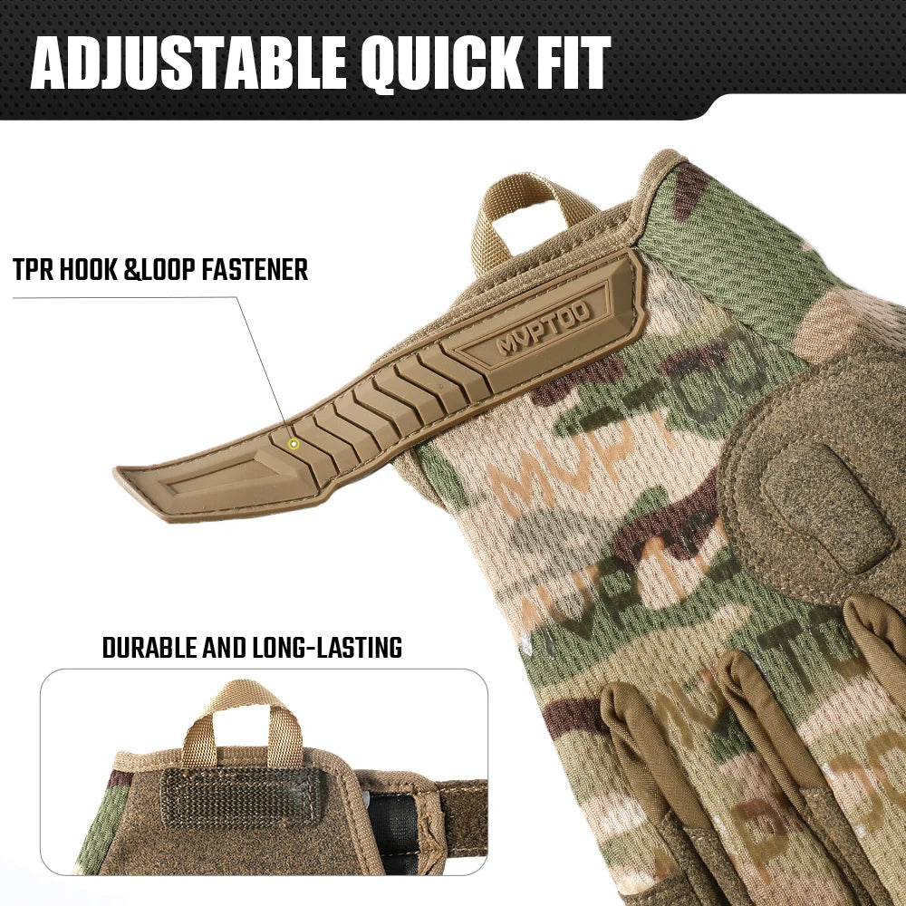 Tactical Full Finger Gloves Touch Screen Breathable Paintball Airsoft Shooting Hiking Combat Sport Hunting Bicycle Work Gear Men