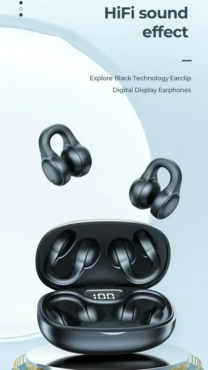 NEW X58 Wireless Earphone Noise Reduction Bluetooth LDE Power Display Earbuds in-Ear Headsets with Mic Touch Control for Phone