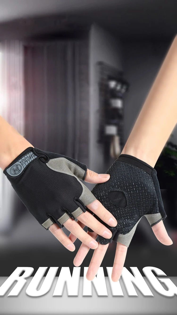Guantes Ciclismo y Pesca Sin Dedos – Transpirables Antideslizantes Unisex