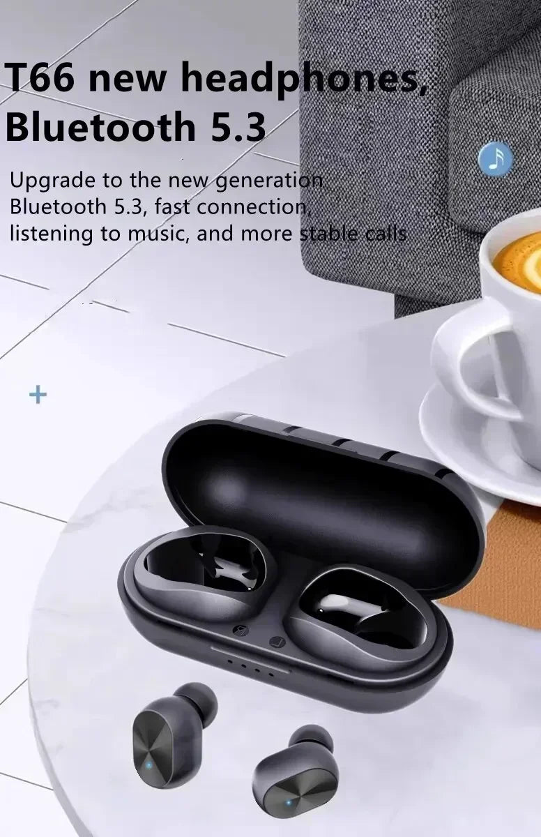 TWS Wireless Earphone Bluetooth 5.3 Headphones Sport Gaming Headset Noise Reduction Earbuds Bass Touch Control for allphone