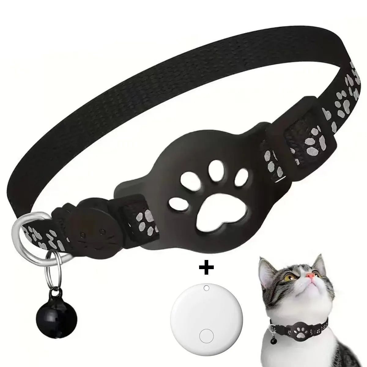 Smart GPS Tracker Collar for Cat Dog Real Time Anti-Lost Waterproof Pet Locator Adjustable Safety Buckle Reflective