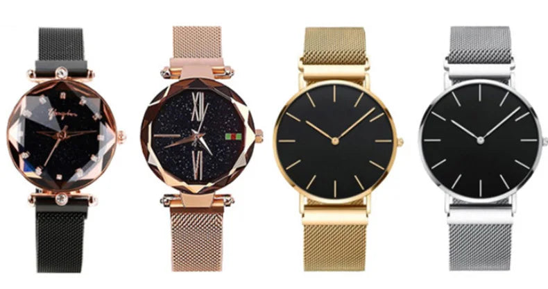 Milan Magnetic Mesh Belt Watchband For Citizen D-W Longines Omega Samsung Huawei Watch Strap Men and Women Bracelet 18 20mm 16mm