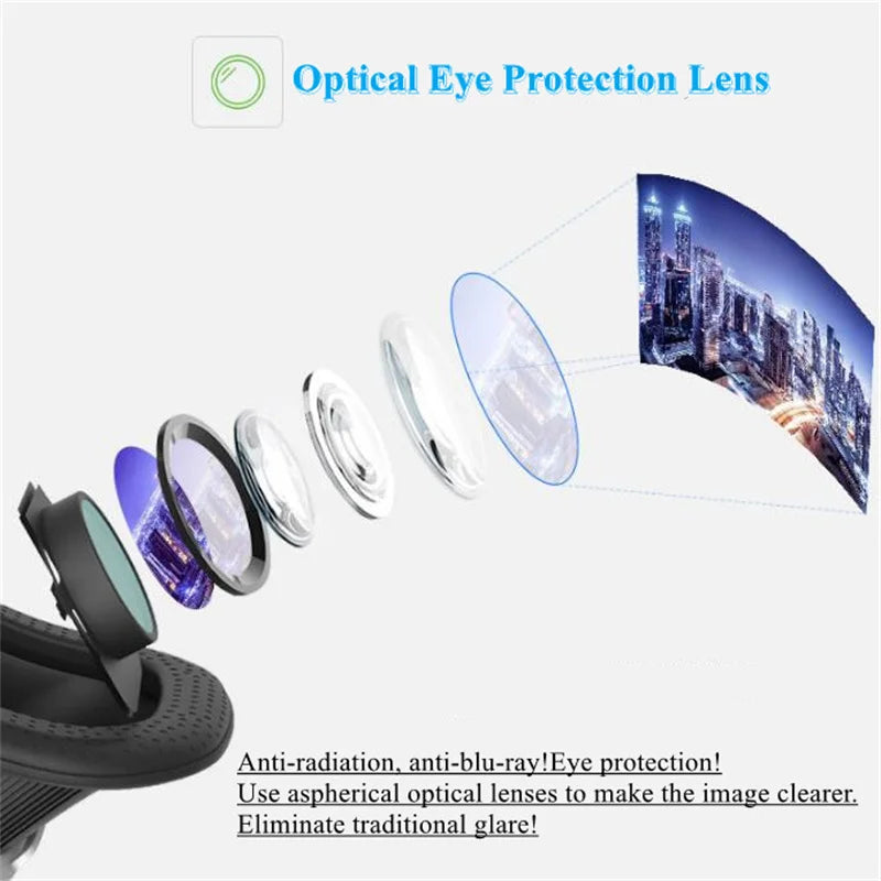 Shinecon Viar 3D VR Glasses Virtual Reality Device Helmet Lenses Headset Goggle Smart For Smartphone Cell Phone Mobile Realidade