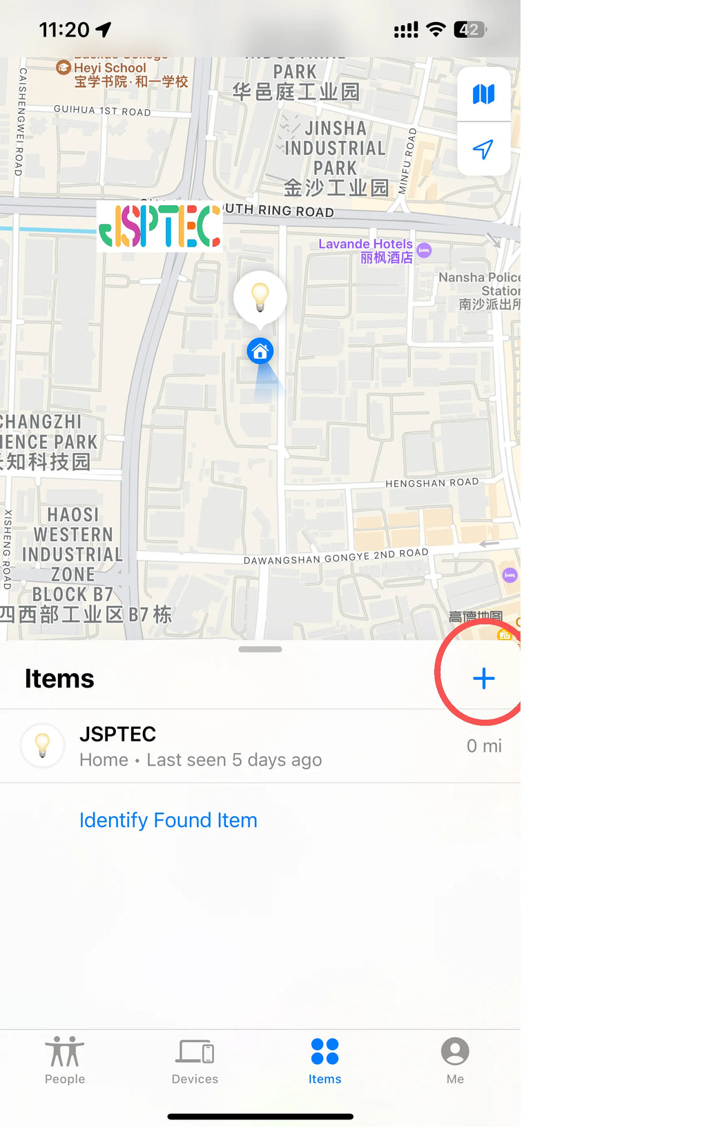 JSPTEC Airtag Bluetooth GPS Trackers IPX 5 Waterproof Sport Tracking Find My Elderly Kids Pets Available Mini Finders For IOS