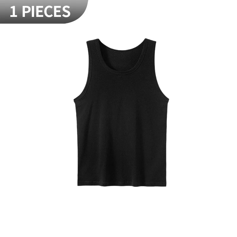 1/3 Piece Men's Slim-Shouldered T-Shirt For All Seasons Youth Style Solid Color Sporty And Comfortable Suitable For Home Wear