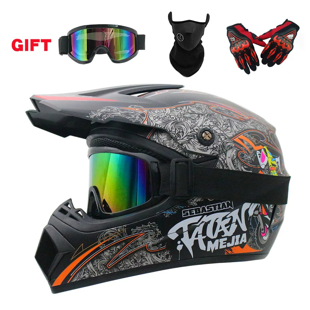 Casco Integral Moto Todoterreno | Downhill y Cross - ¡Incluye 3 Regalos!