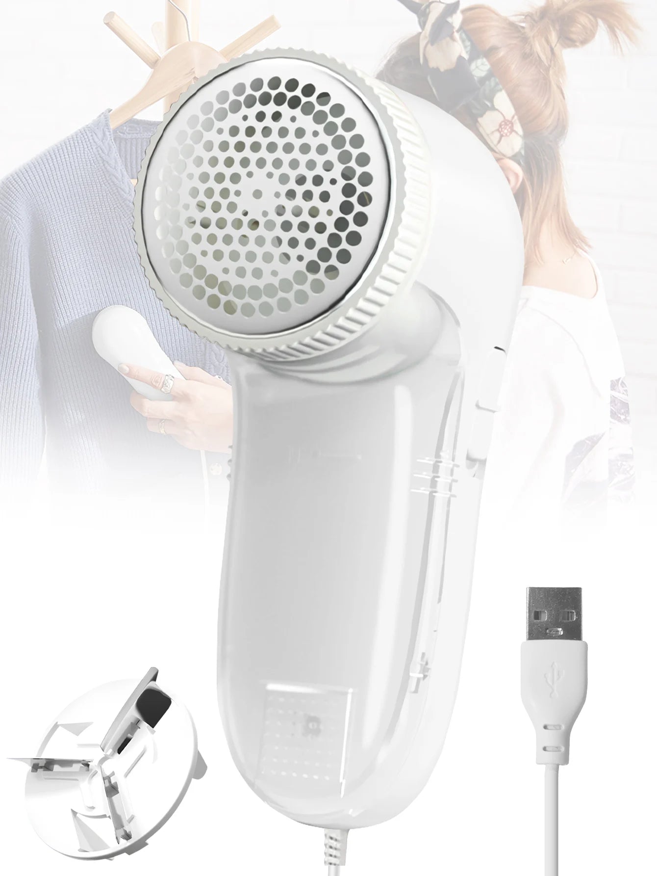 Electric Household Clothes Shaver Fabric Lint Remover Fuzz Electric Fluff Portable Brush Blade Professional Lint Remover Trimmer