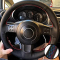 Hand Sewing Perforated Non-slip Microfiber Leather 2006-2008 Ibiza (6L) 2007 Steering Wheel Cover For Seat Leon (Mk2)