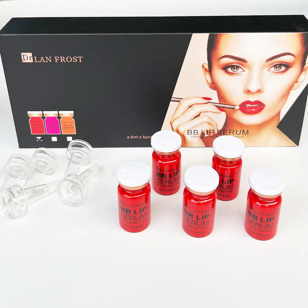 BB Cream Lip Kit Ampoule Serum Foundation Starter Kit Permanent Makeup Lip Pigment(Red Orange Pink)