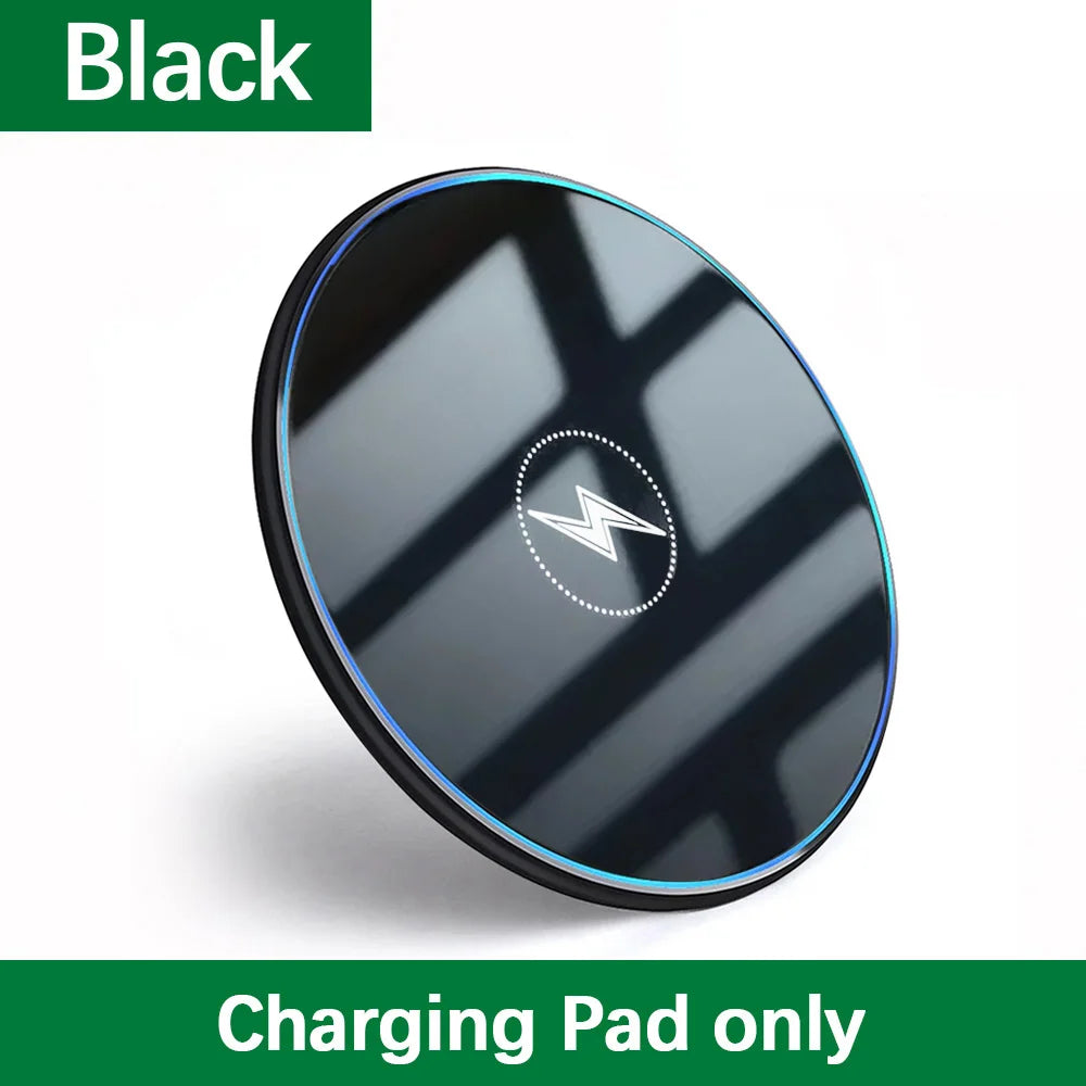 Universal Wireless Charger for Apple iPhone 17/16/15 Pro Max, Samsung Galaxy S22/S21, Huawei, Xiaomi, Google Pixel — Wide Compat