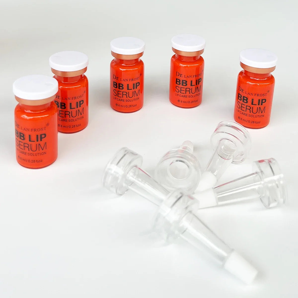 BB Cream Lip Kit Ampoule Serum Foundation Starter Kit Permanent Makeup Lip Pigment(Red Orange Pink)