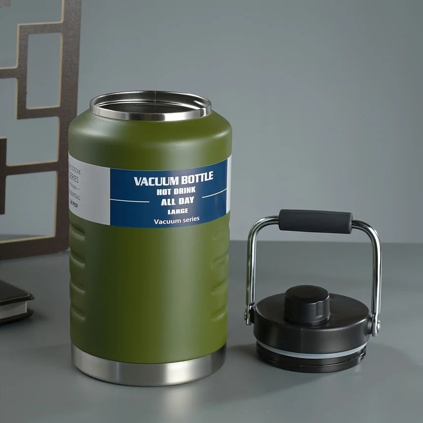 Large Capacity 2L Stainless Steel 304 Insulated Water Bottle Portable Sport Water Jug Handheld Thermos TonTon Water Bucket