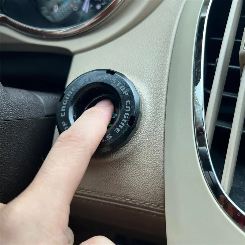Ignition Device Decor Motorcycle Key Cover Car Interior Sticker Decorative Rotary Push To Start Button Cover for Motorcycle Lock