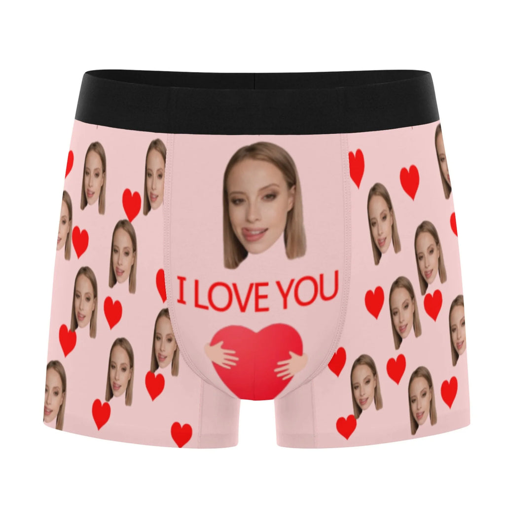 Personalized Facial Photo Customization Flat Underwear Customization Men's Valentine's Day Gift for Husband Gift for Father