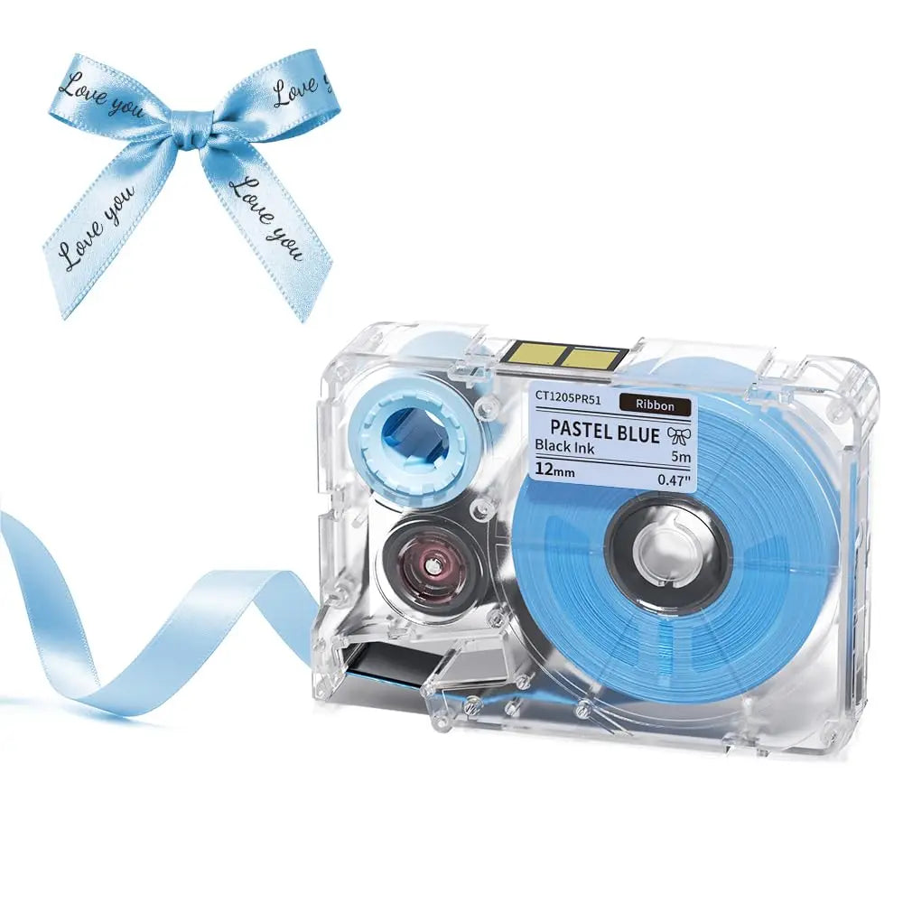 Phomemo A30 Ribbon Label Printer Bluetooth Portable Mini Sticker Printer Rechargeable for Gift Wrap Decorations, Cloth Name Tag
