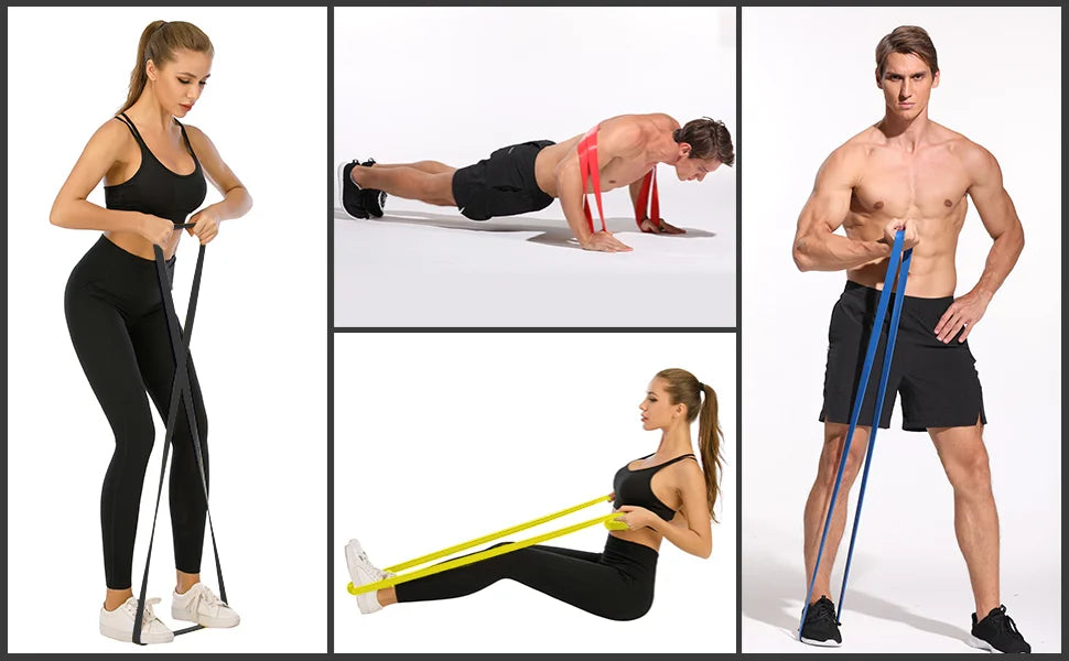7 Levels Heavy-Duty Resistance Band Agility Training Workout Gym Equipment Yoga Pilates Accessories Rubber Band Home Gym