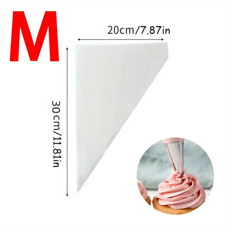 Disposable Piping Bags Cream Pastry Bags Cake Decorating Tool Cookie Cupcake Kitchen Baking Accessories Supplies 20-200Pcs ﻿