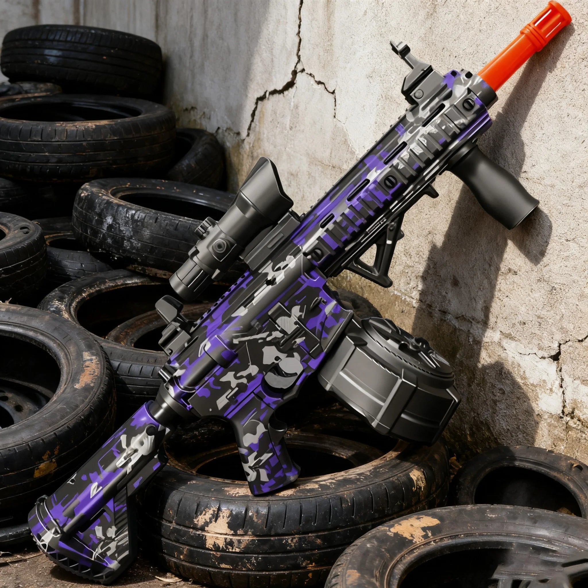 Perfect Gift for Men & Teens: M416 Full Auto Gel Blaster Gun - Dominate with 16m Straight Shooting, Ultimate Outdoor Battlefield