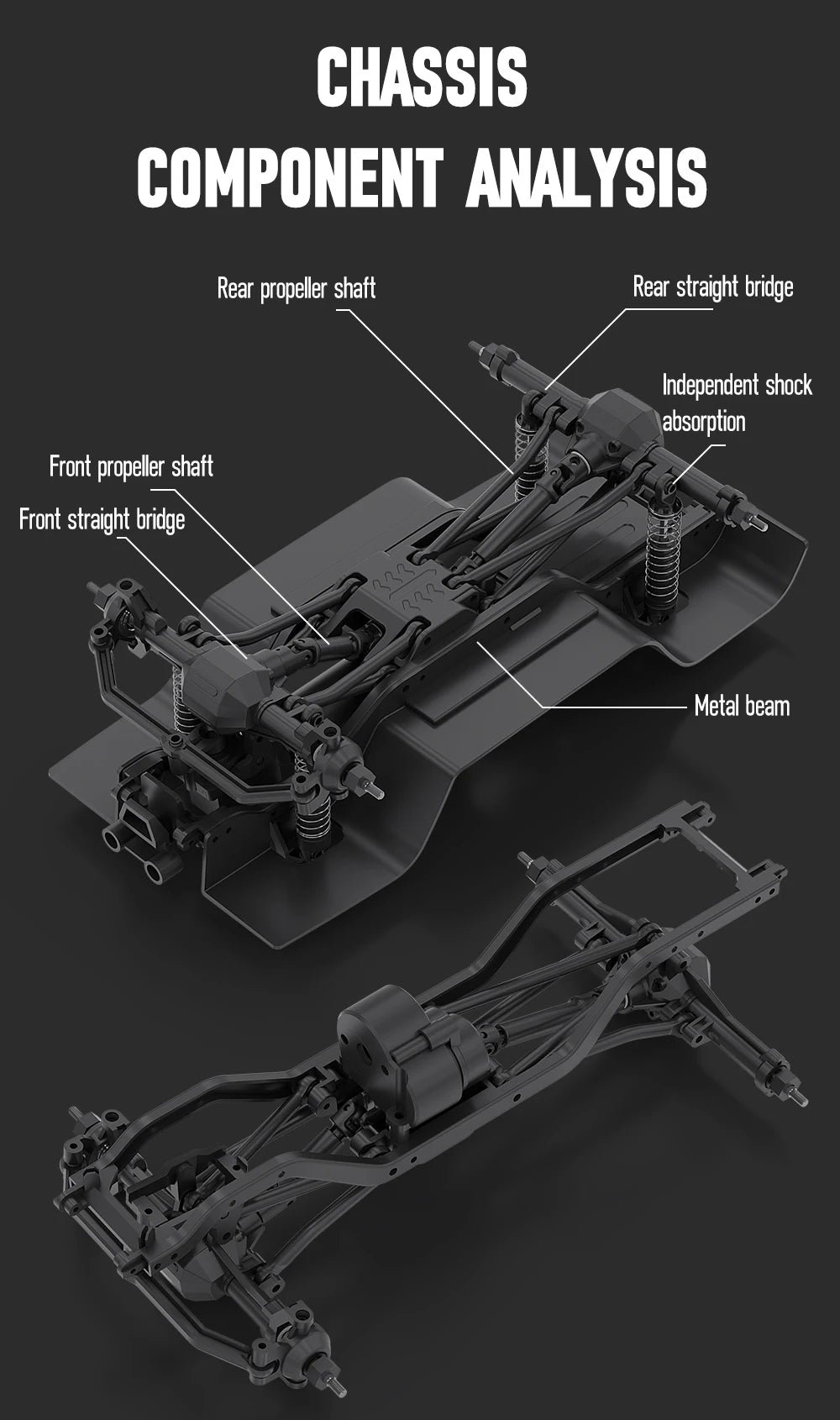 New 1:18 Scale Remote Control Off-Road Climbing Car Linked Headlights Full Proportion  2.4G 4WD Motor Pickup Model Toys Gift