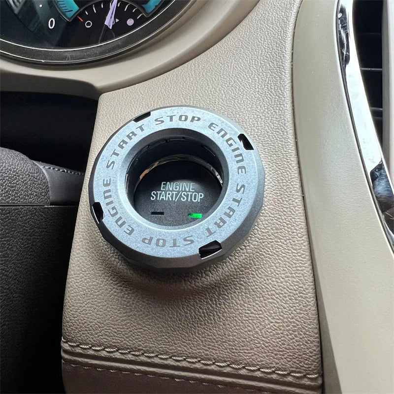 Ignition Device Decor Motorcycle Key Cover Car Interior Sticker Decorative Rotary Push To Start Button Cover for Motorcycle Lock