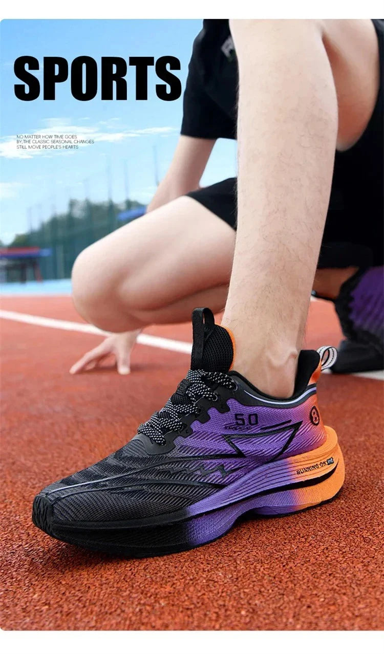 Zapatillas Running Placa de Carbono – Amortiguación Antideslizante Unisex