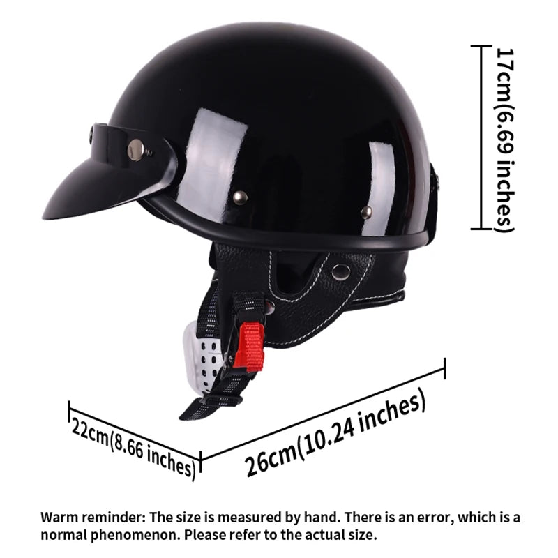 Classic retro couple half helmet, bicycle/electric bicycle/motorcycle helmet half helmet Christmas gift present