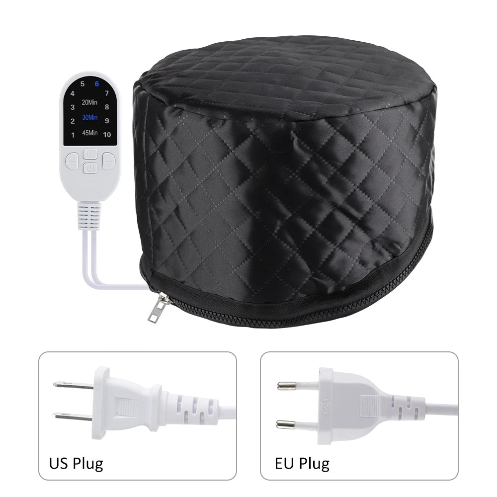 10 Levels Electric Hair Heating Cap Waterproof Hair Steamer Cap Thermal Treatment Hat SPA Nourishing Hair Styling Care