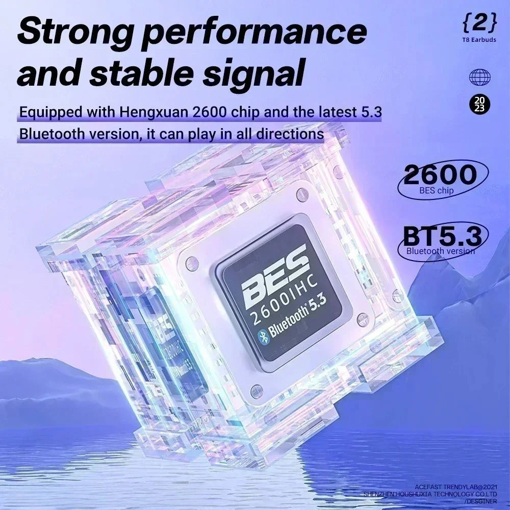 NEW TWS Wireless Earphone Bluetooth 5.3 Headphones Sport Gaming Headsets Noise Reduction Earbuds Bass for smartphones
