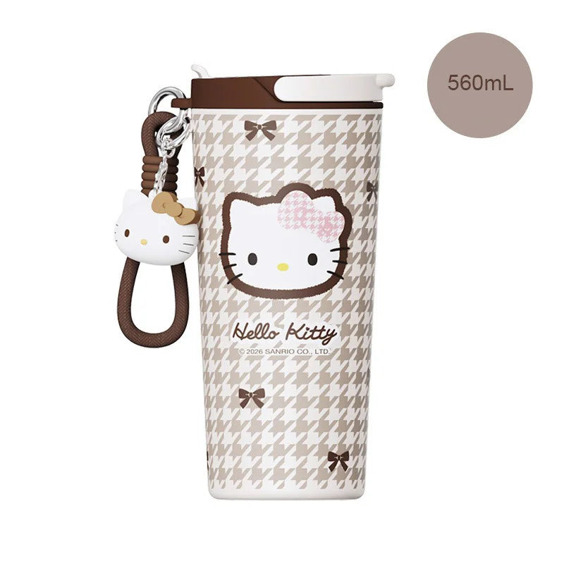 X&W Hello Kitty Insulated Cup Leak Proof 530-700ml with Pendant and Carrying Rope To Keep Office/Home Beverages Hot and Cold