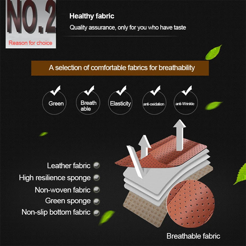 SEAMETAL PU Leather Car Seat Cover Four Seasons Car Seat Protector Pad Mat Automobiles Seat-Cover Cushion for Car Accessories