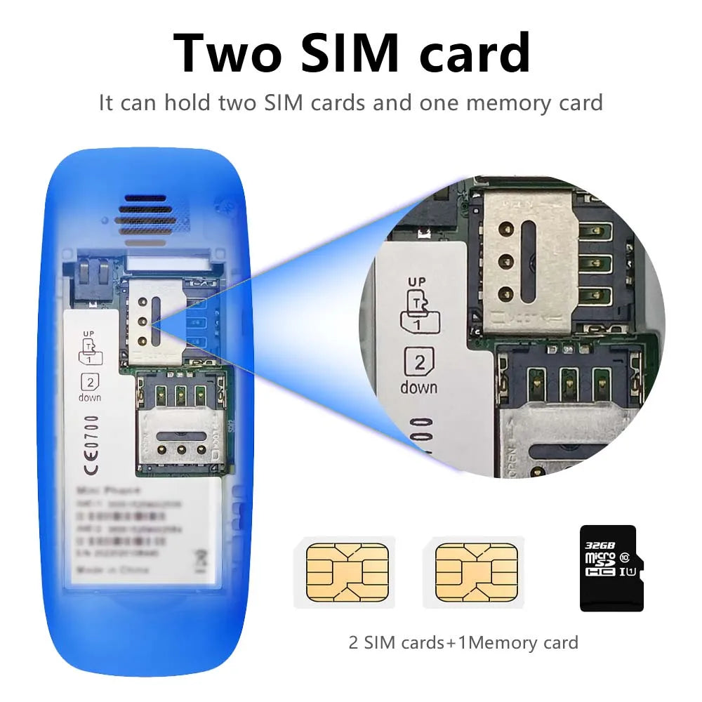 SERVO BM200 Button Mini Mobile Phone 2G GSM 2 SIM Standby Bluetooth Dialing Magic Voice Smallest Backup Cellphones Blacklist