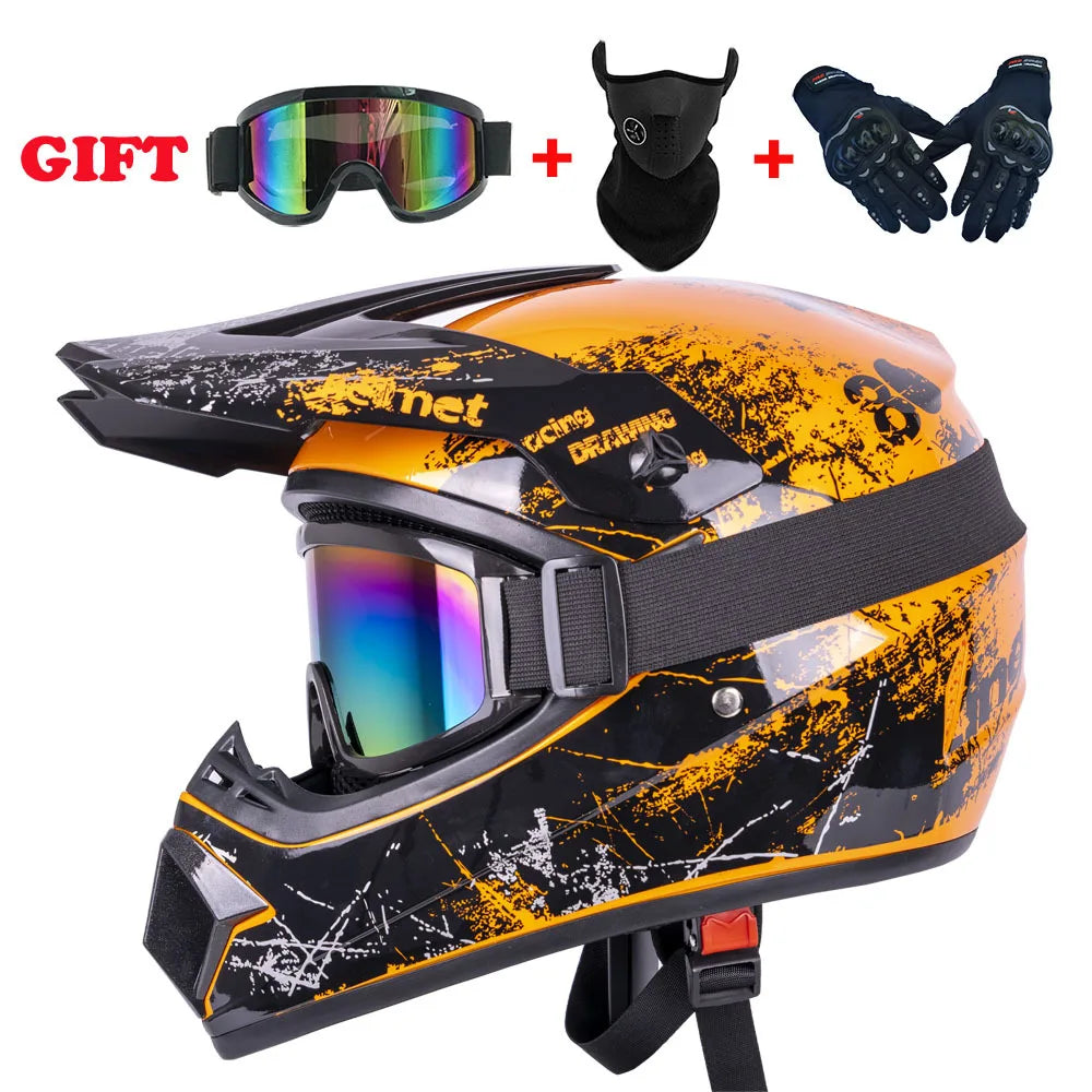Casco Integral Moto Todoterreno | Downhill y Cross - ¡Incluye 3 Regalos!