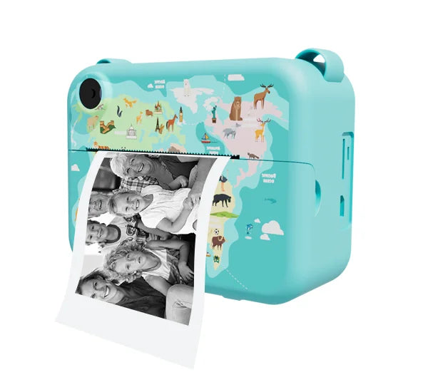 Kids Camera Instant Print 0 Ink Instant Print Photo - Christmas Birthday Gifts for Age 3-8 Girls Boys - Portable Toy