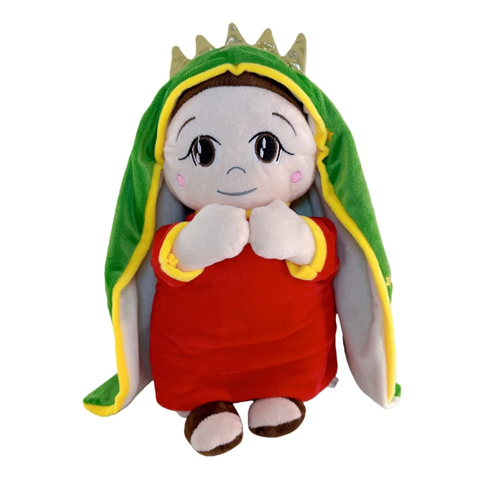 Maria and Jesus Baby Sleeping Companion Sound Soothing Musical Plush Toys With Air Bag And Light Doll Breathing Kawaii Toy Gifts