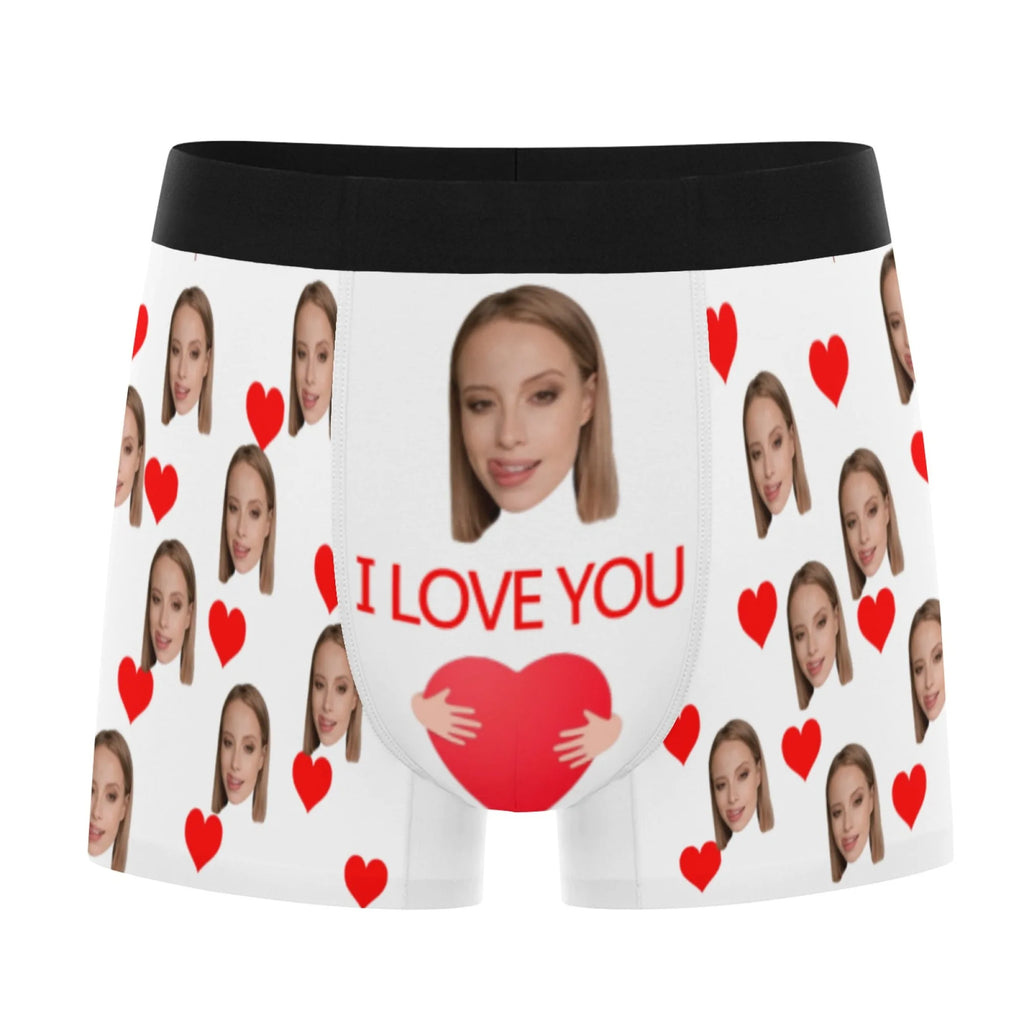 Personalized Facial Photo Customization Flat Underwear Customization Men's Valentine's Day Gift for Husband Gift for Father