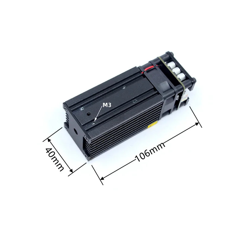 520nm 3 Green Laser Module Landmarks and Airport Bird Repelling BeamsAluminum Heating Dissipation For Parts Factorydirect Sales