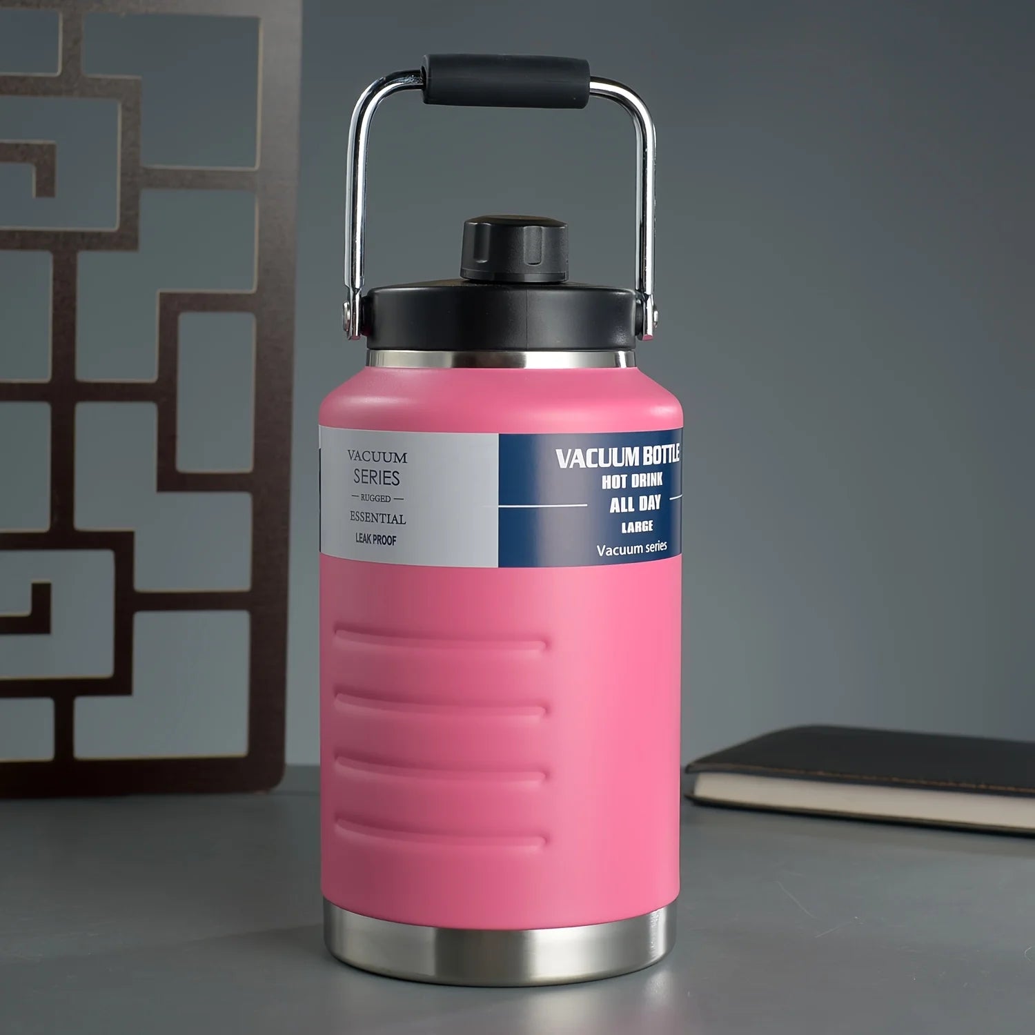Large Capacity 2L Stainless Steel 304 Insulated Water Bottle Portable Sport Water Jug Handheld Thermos TonTon Water Bucket