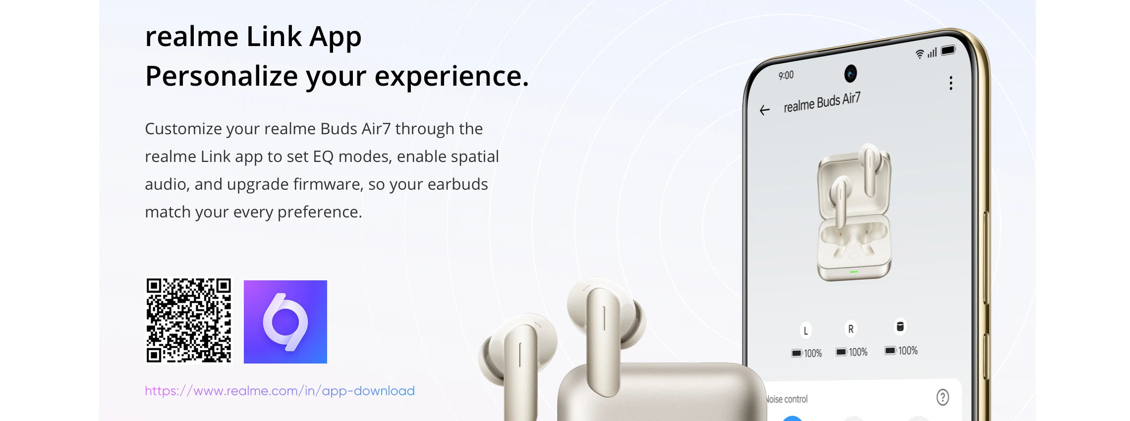 Global Version realme Buds Air 8 55dB Ultra Depth Noise Cancellation True Wireless Earphone Bluetooth 5.4 Earbuds LHDC 5.0 IP55