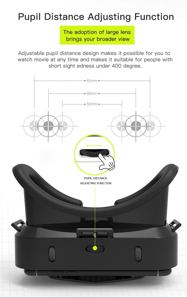 Shinecon Viar 3D VR Glasses Virtual Reality Device Helmet Lenses Headset Goggle Smart For Smartphone Cell Phone Mobile Realidade